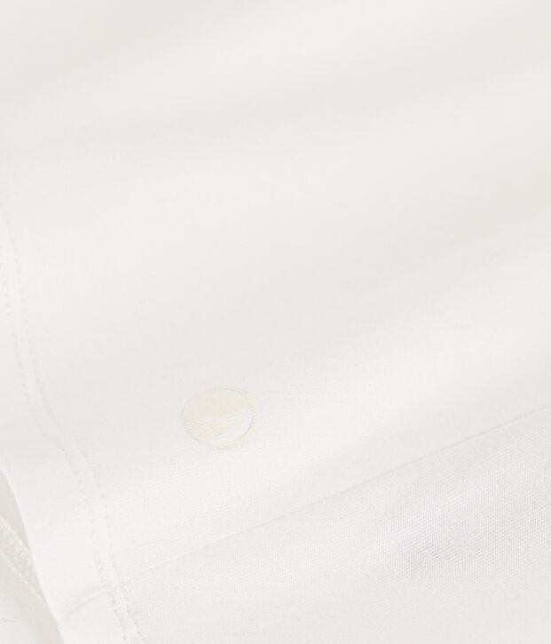 Camiseta LA RECTA de algod&oacute;n con cuello redondo para mujer blanco
