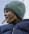 Gorro de punto con forro de tejido polar de niño/niña verde PAUL