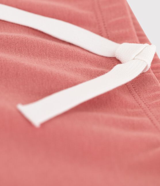 Pantalón corto de bebé de algodón orgánico rosa PAPAYE