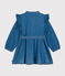Vestido de manga larga de denim ligero para niña azul DENIM CLAIR