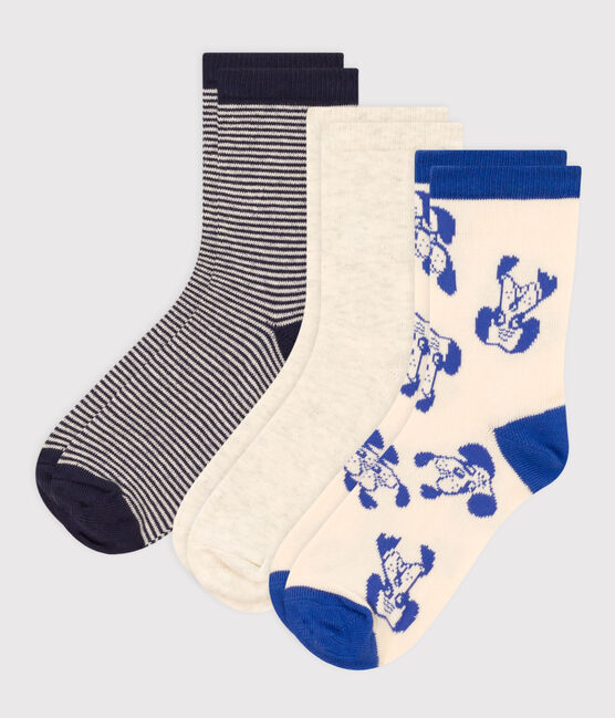 Juego de 3 pares de calcetines con perro para niño/niña variante 1