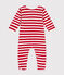 Pijama de Navidad de terciopelo para bebé rojo AURORA/ MARSHMALLOW