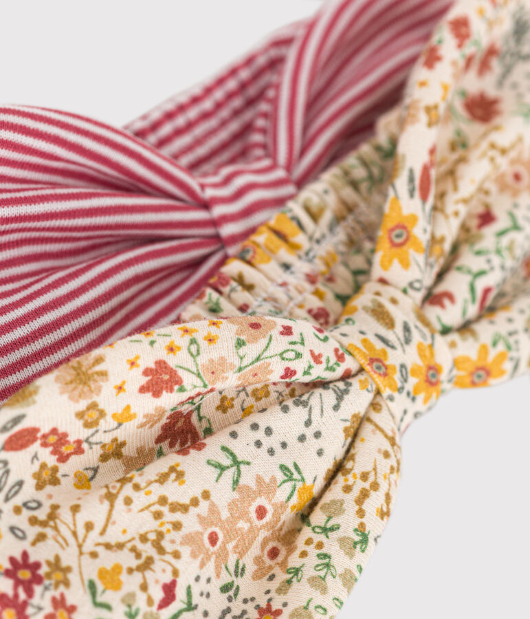 Juego de 2 diademas de algod&oacute;n para beb&eacute; variante 1