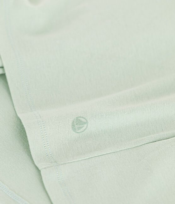 Camiseta L'ICONIQUE de algodón de punto «cocotte» para mujer verde HERBIER