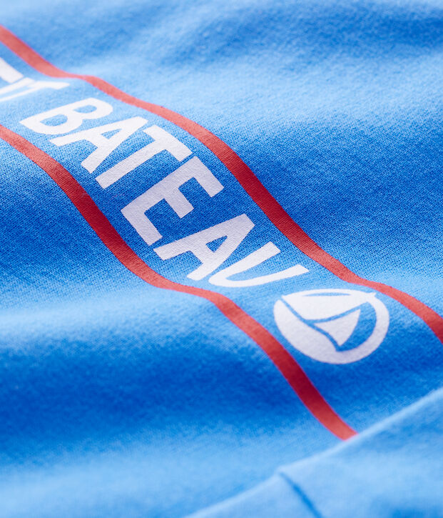 Sudadera de mulet&oacute;n ligero para beb&eacute; azul