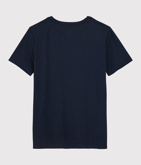 Camiseta de algodón Sea Island para mujer azul MARINE