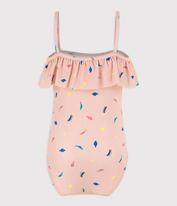 Ba&ntilde;ador estampado para ni&ntilde;a rosa/multicolor