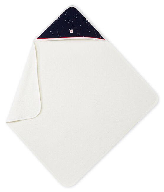 Cofre de capa de baño para bebé niño estampado azul SMOKING/blanco MULTICO