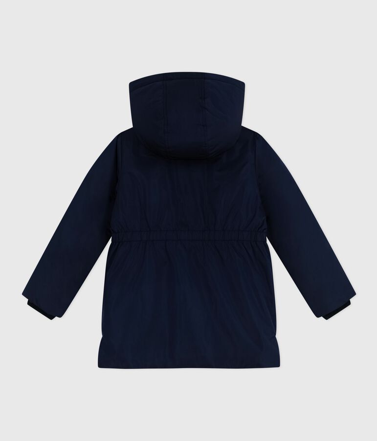 Parka infantil midi lisa azul
