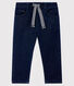 Pantalón de bebé en muletón denim