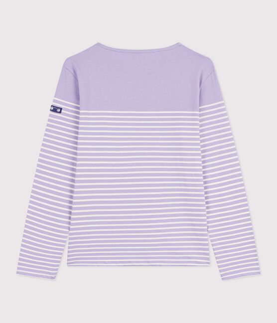 Camiseta marinera de algodón para mujer violeta SQUAW/ MILK