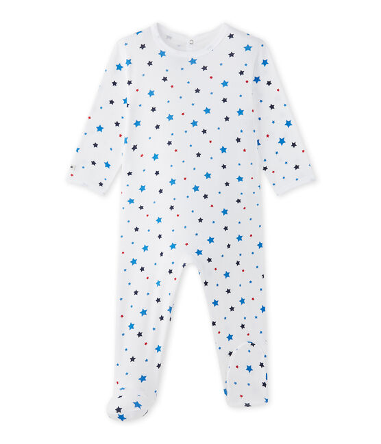 Pijama con motivo de estrella para bebé niño blanco ECUME/blanco MULTICO