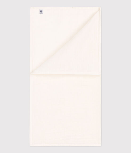 MUSELINA BLANCA DE GASA DE ALGODÓN PARA BEBÉ blanco MARSHMALLOW