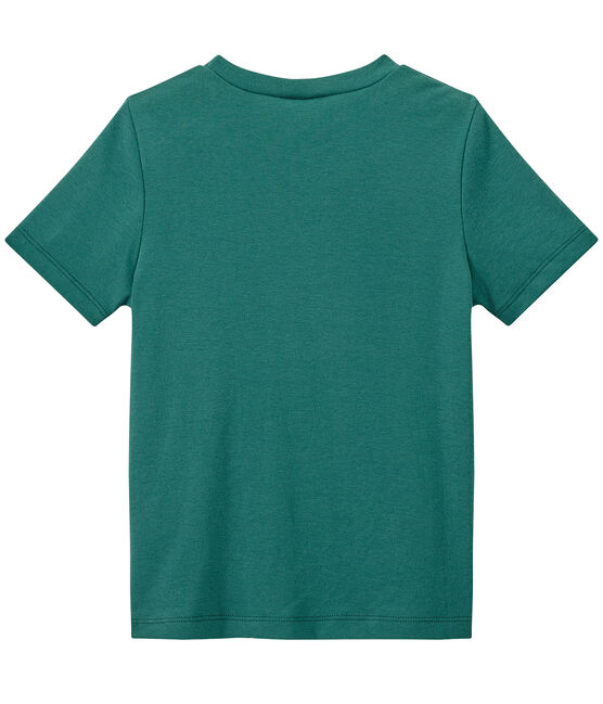 Camiseta con bolsillo en el pecho para niño verde Olivier