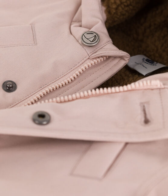 Parka hidrófuga para bebé rosa SALINE