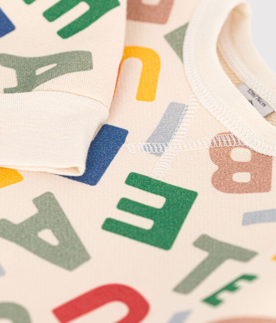 Sudadera de felpa para bebé blanco AVALANCHE/ MULTICO