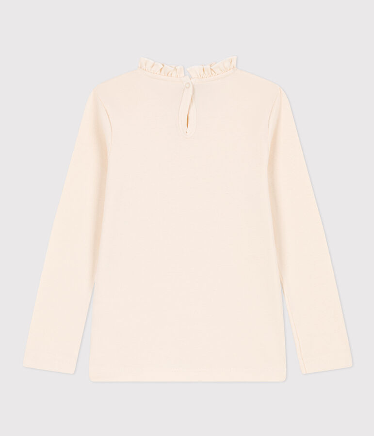 Camiseta de algod&oacute;n de manga larga de ni&ntilde;a crudo AVALANCHE