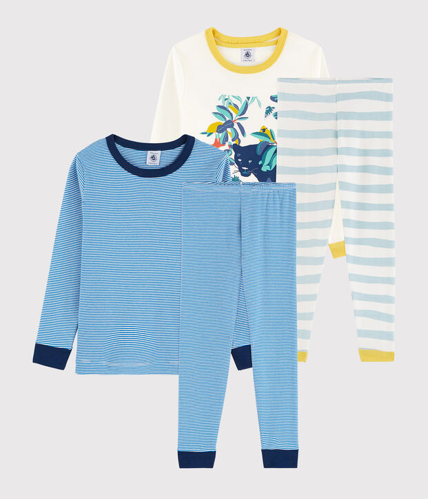 Juego de dos pijamas de punto para ni&ntilde;o peque&ntilde;o multicolor