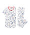 Pijama de punto para niña blanco MARSHMALLOW/blanco MULTICO