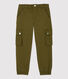 Pantalón cargo de gabardina de algodón de niño