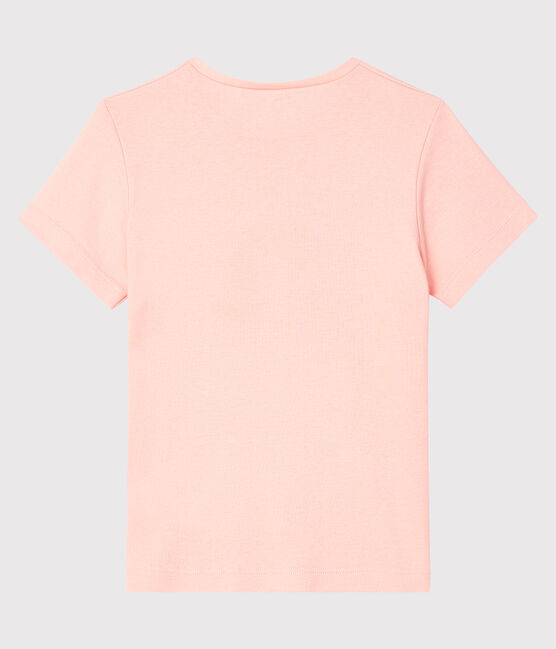 Camiseta de manga corta para niña rosa MINOIS