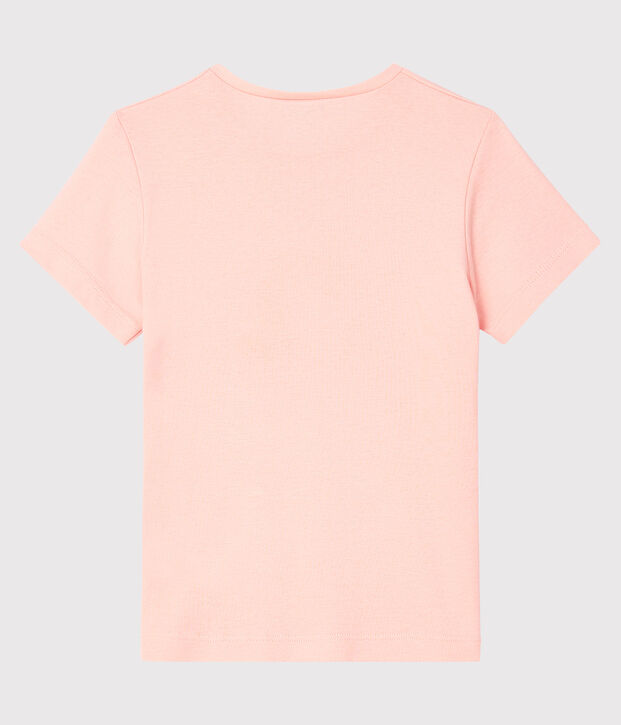 Camiseta de manga corta para ni&ntilde;a rosa