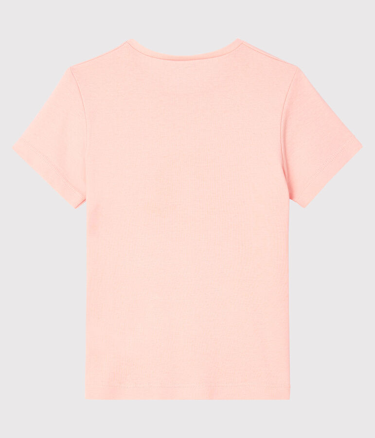 Camiseta de manga corta para ni&ntilde;a rosa