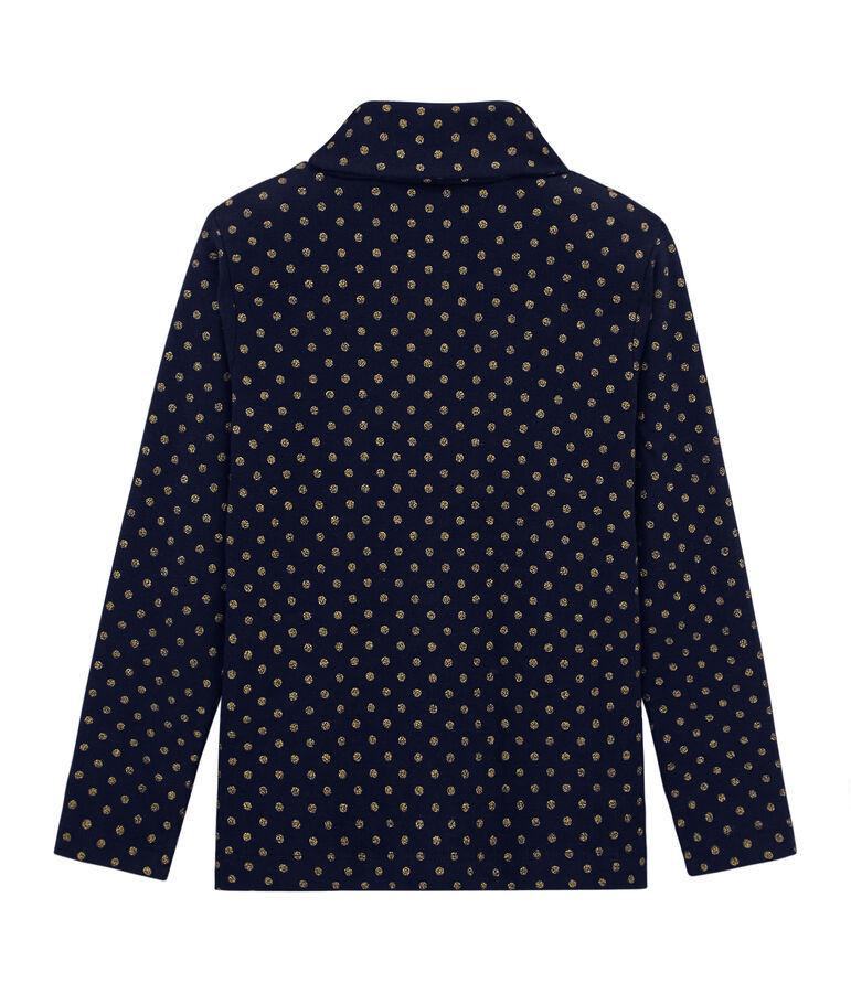 Camiseta de manga larga para ni&ntilde;a azul SMOKING/amarillo DORE