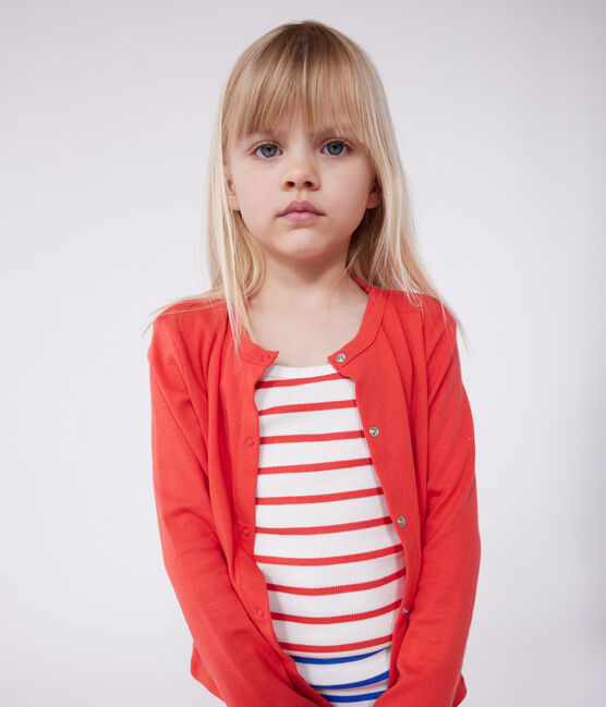 Cárdigan infantil de algodón liso SPI