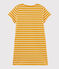 Vestido de manga corta para niña amarillo BOUDOR/blanco MARSHMALLOW