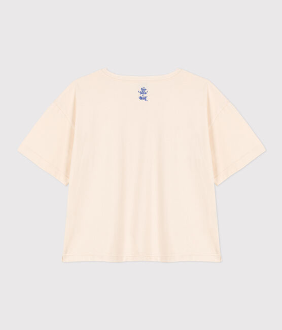 Camiseta LE BOXY de algodón para mujer crudo AVALANCHE