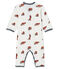Pijama sin pies de punto para bebé niño blanco MARSHMALLOW/ MULTICO CN