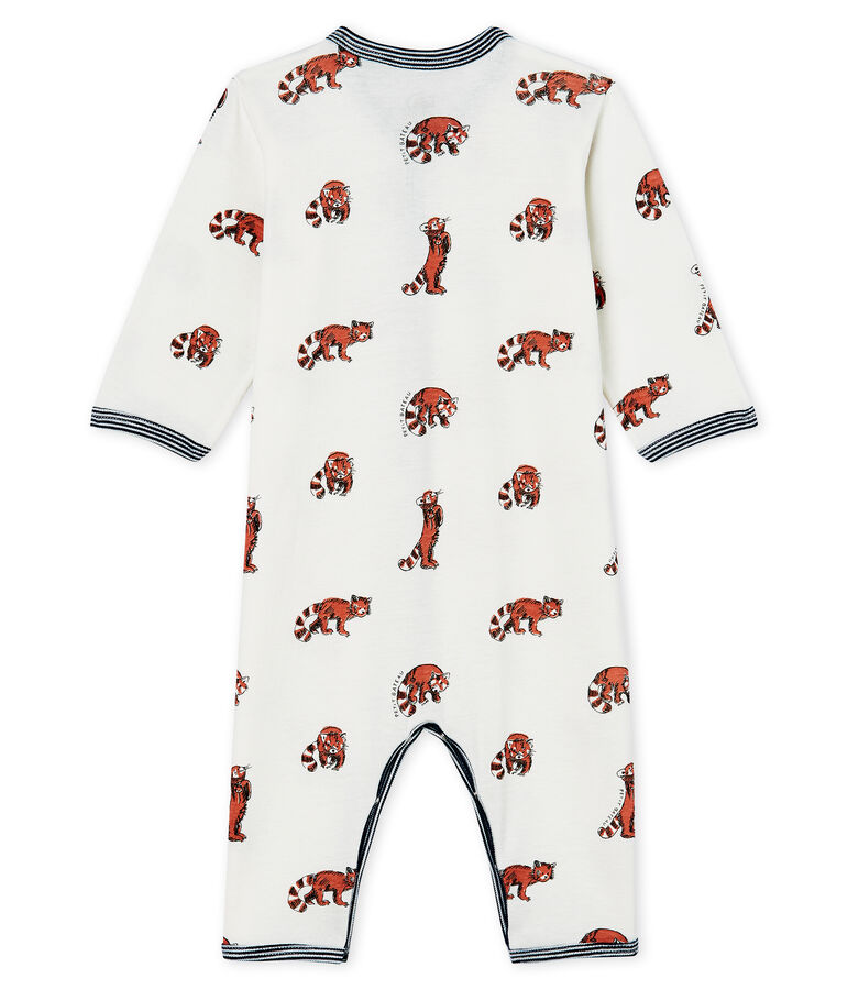 Pijama sin pies de punto para beb&eacute; ni&ntilde;o blanco MARSHMALLOW/ MULTICO CN