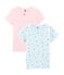 Pack de 2 camisetas de manga corta para niña variante 1