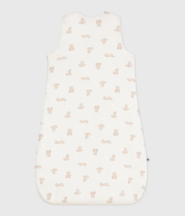 Saco para beb&eacute; de algod&oacute;n con estampado de osos TOG 2 blanco/BRUN
