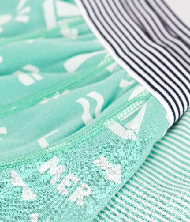 Juego de 2 b&oacute;xeres infantiles de algod&oacute;n estampado multicolor