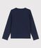 Camiseta de manga larga infantil unisex azul SMOKING