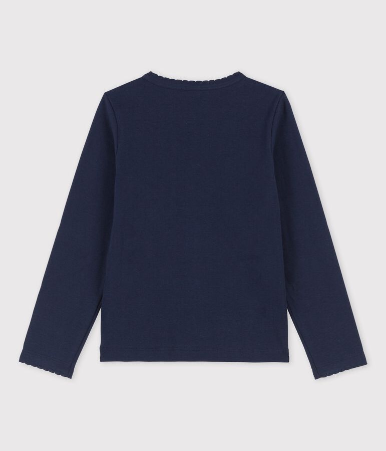 Camiseta de manga larga infantil unisex azul SMOKING