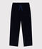 Pantalón infantil recto y liso de pana azul SMOKING