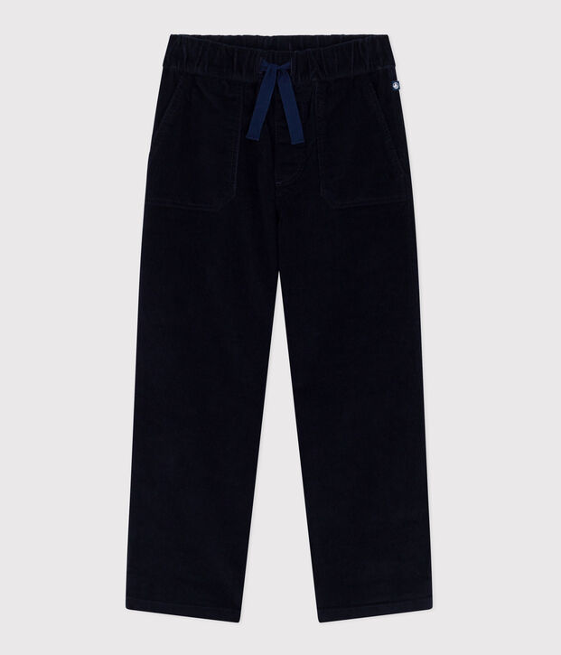 Pantal&oacute;n infantil recto y liso de pana SMOKING