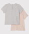 Juego de 2 camisetas para bebé niña variante 2
