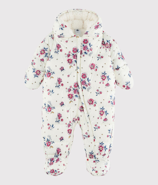 Mono de piloto para bebé niña/niño blanco MARSHMALLOW/rosa ROSE/ MULTICO