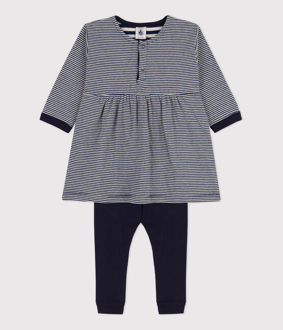 Conjunto de regalo para bebé: vestido y leggings variante 1