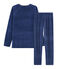 Pijama de terciopelo para niño azul MEDIEVAL/azul MAJOR