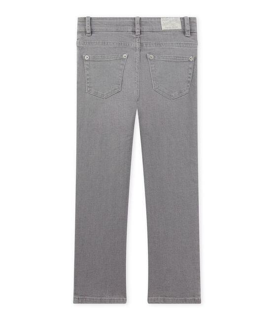 Pantalón vaquero gris de pitillo para niña gris Gris