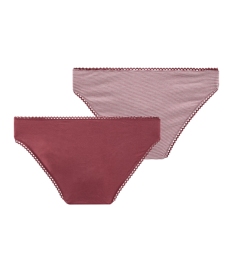 Lote de 2 braguitas para mujer multicolor