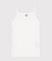 Camiseta de tirantes de algodón de mujer blanco ECUME