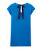 Vestido manga corta de lino para mujer azul RIYADH