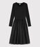 Vestido de dos materiales de tul para mujer negro BLACK/amarillo OR