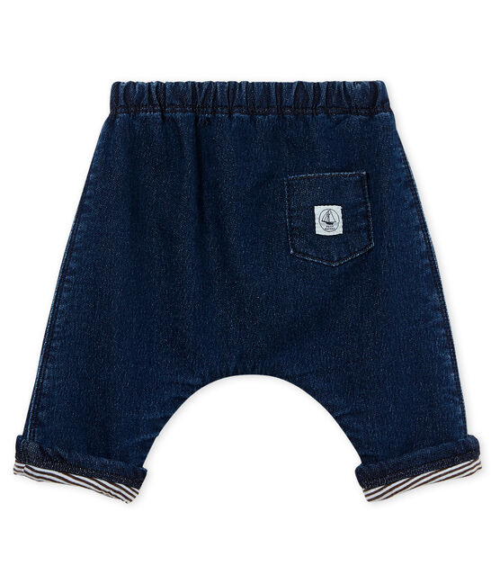 Pantalón forrado de tela efecto vaquero para bebé unisex azul DENIM BLEU FONCE CN